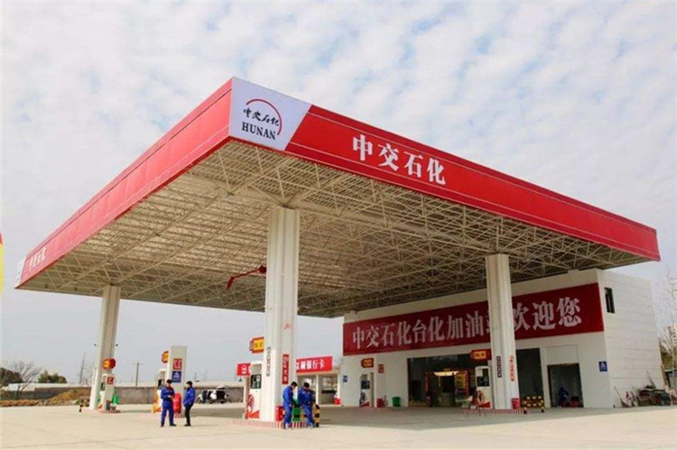 自贡加油站钢结构网架案例6