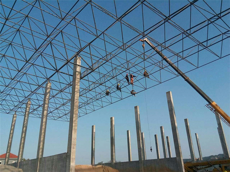 自贡加气站钢结构网架案例10